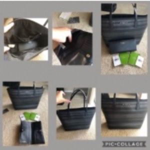 KATE SPADE Haven Lane Hani Glitter Stripe Zip Tote